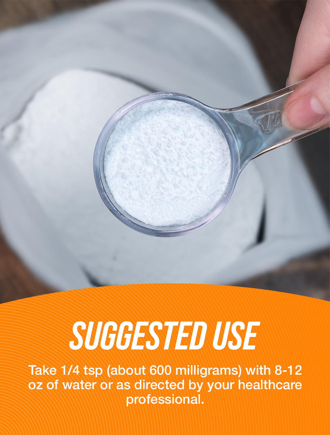 Alpha-GPC powder suggested use image