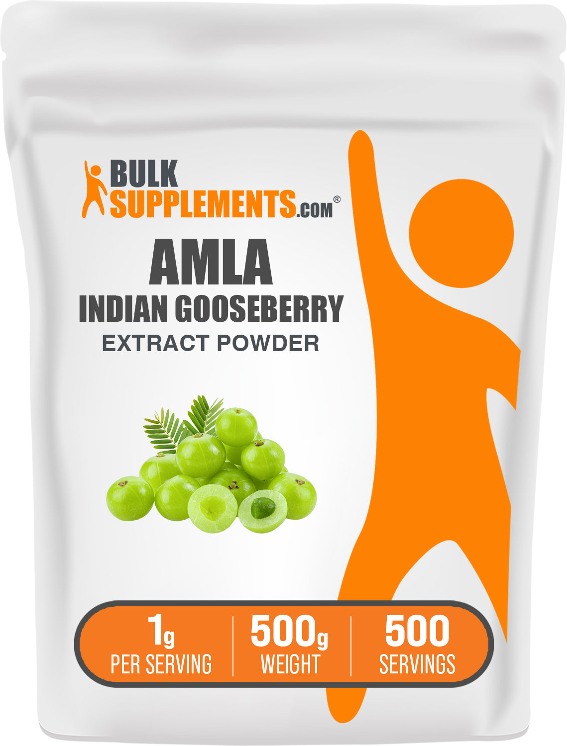 BulkSupplements.com Amla Extract Powder 500g bag image