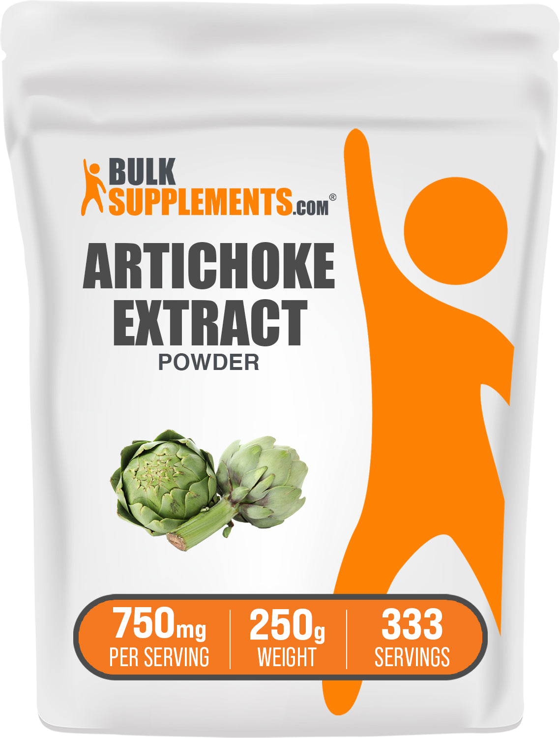 BulkSupplements.com Artichoke Extract Powder 250g bag image