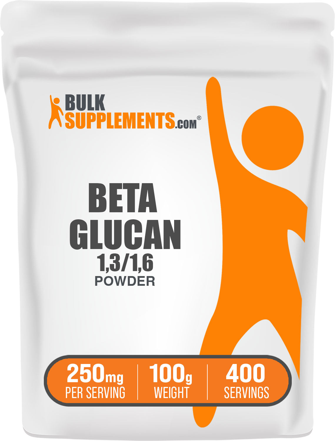 BulkSupplements.com Beta Glucan 1,3/1,6 Powder 100g bag image