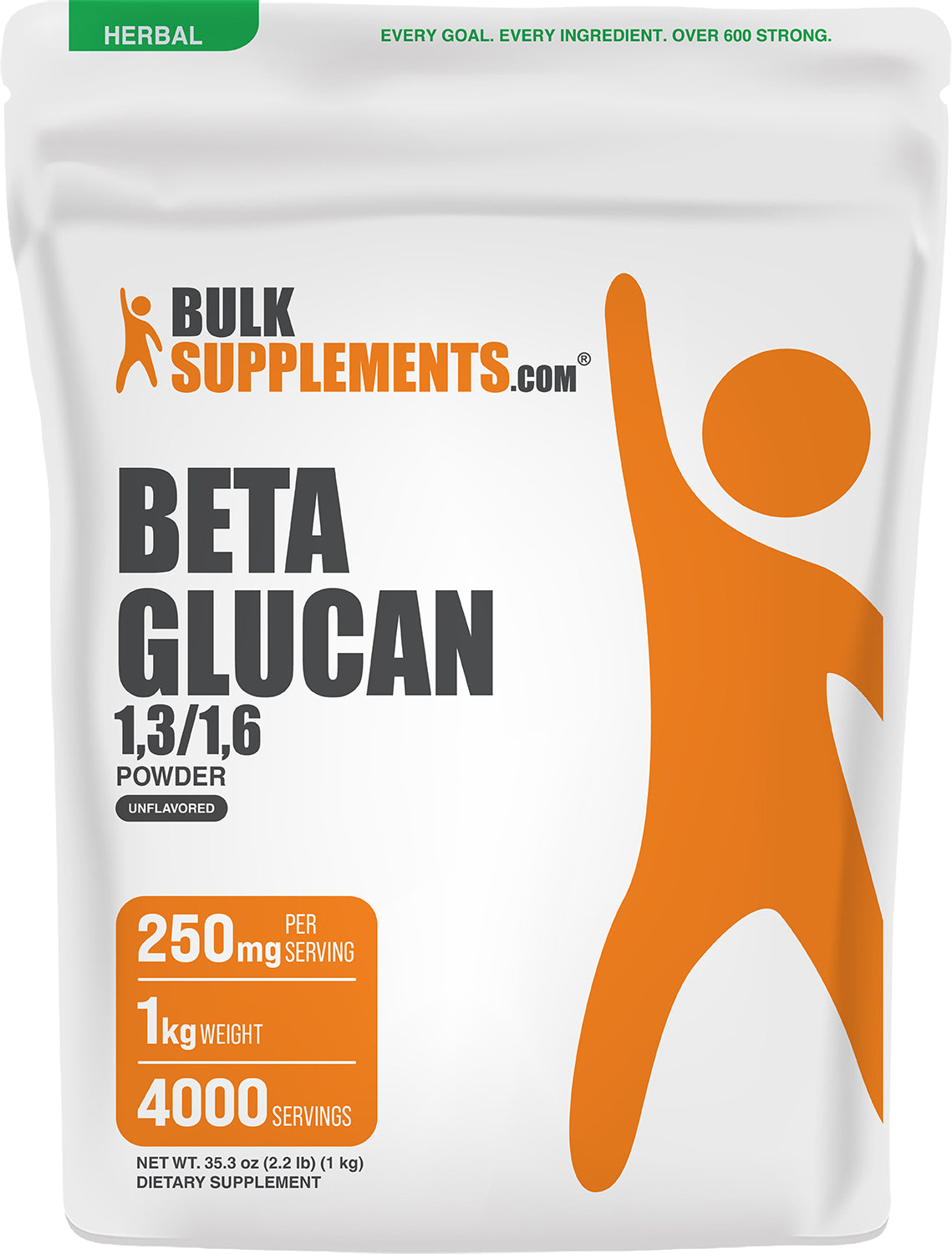 Beta Glucan Powder 1 3 1 6 1kg Main Image