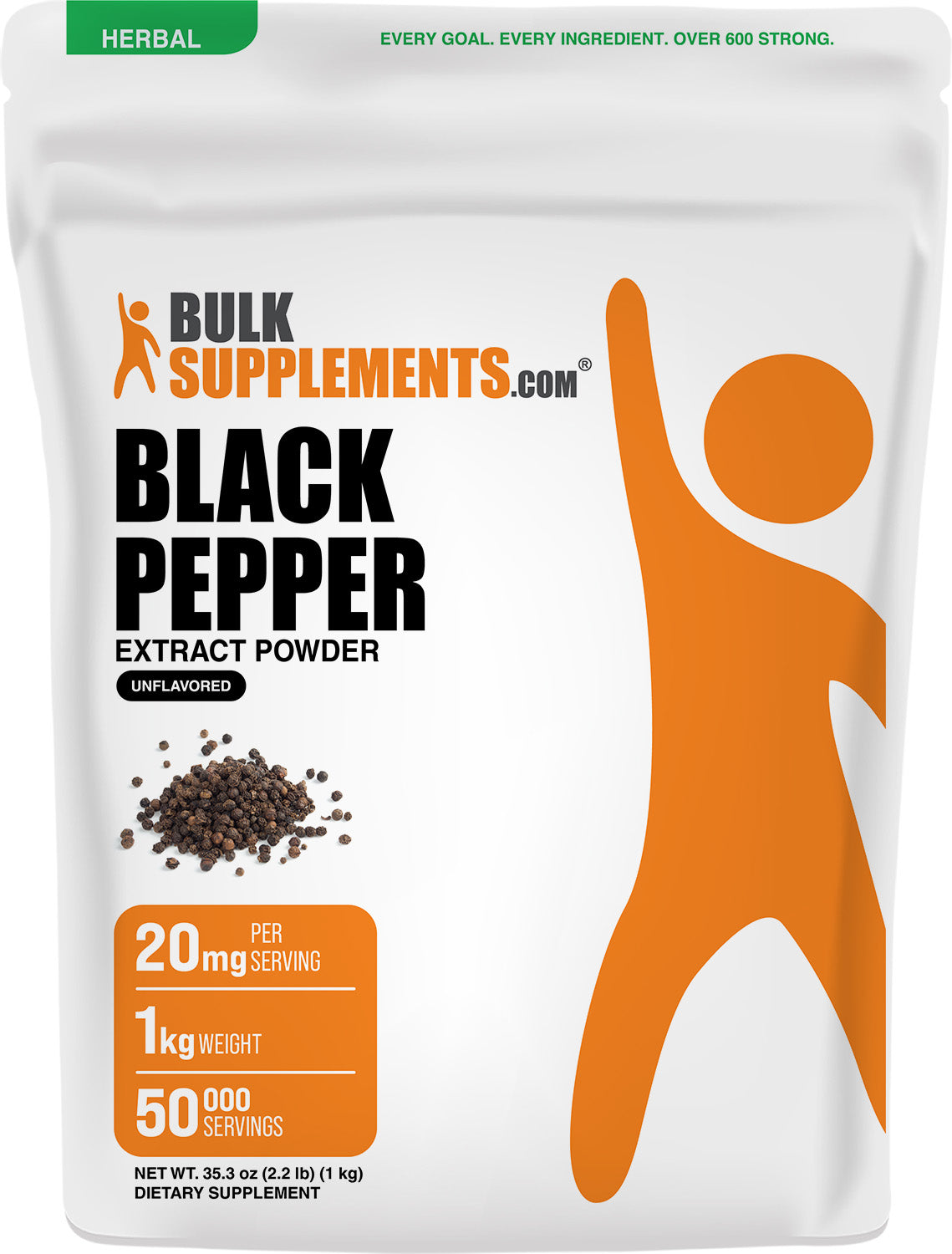 Black Pepper Extract Powder 1kg Main Image