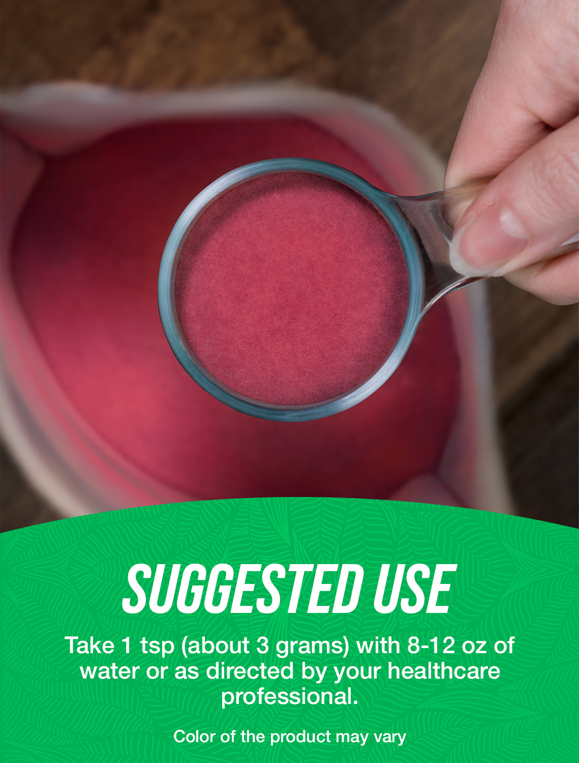 Organic blueberry powder suggested use image