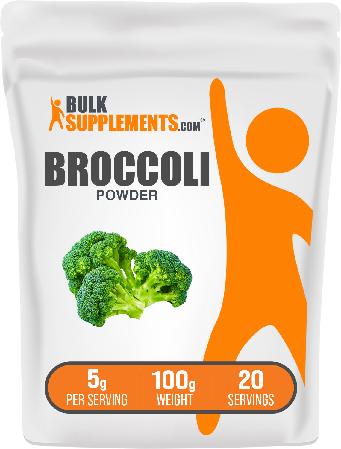 BulkSupplements.com Broccoli Powder 100g bag image