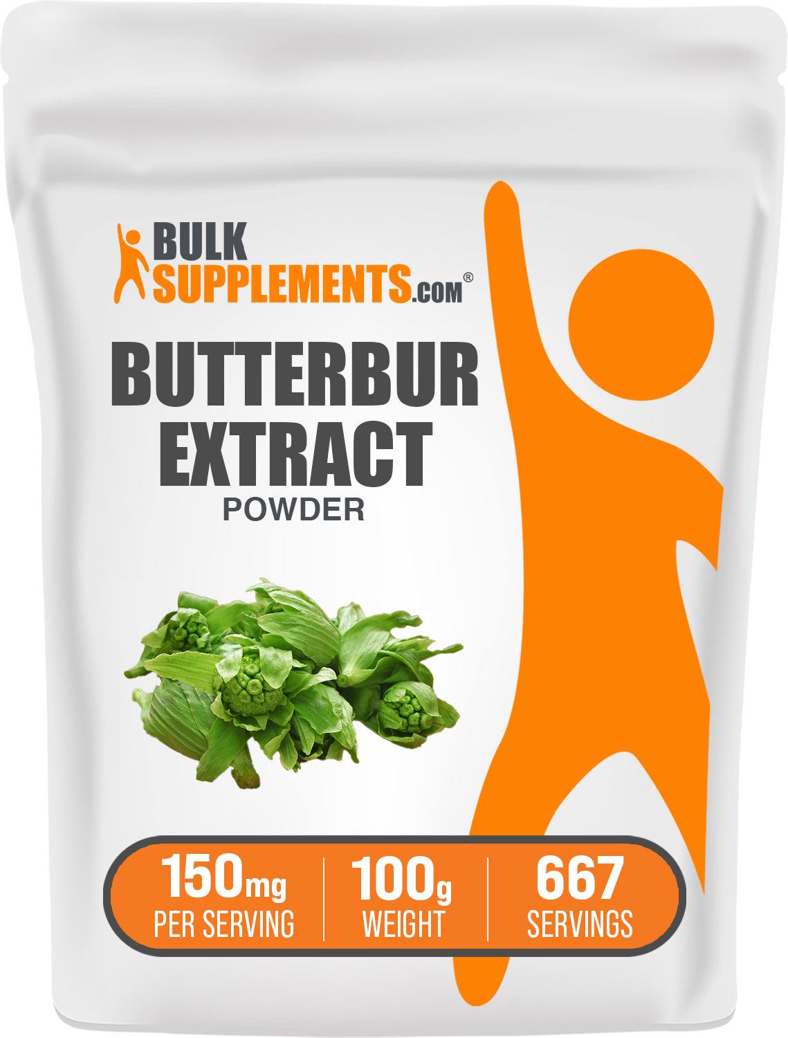 BulkSupplements.com Butterbur Extract Powder 100g bag image