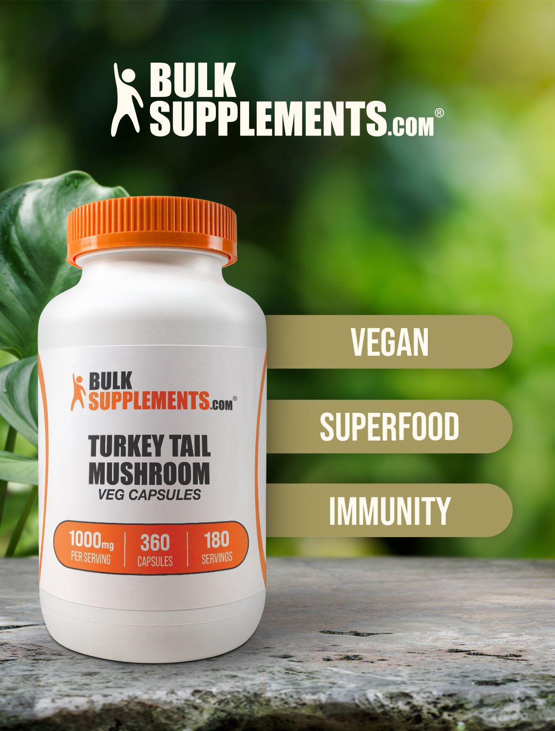 Turkey tail mushroom extract capsules keyword image 360 ct