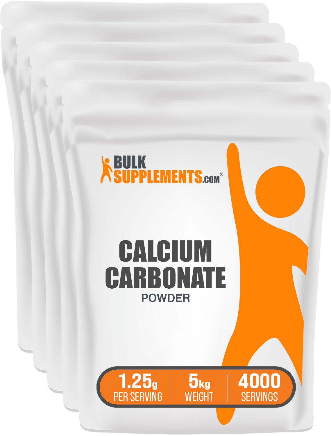 BulkSupplements.com Calcium Carbonate Powder 5kg bag image