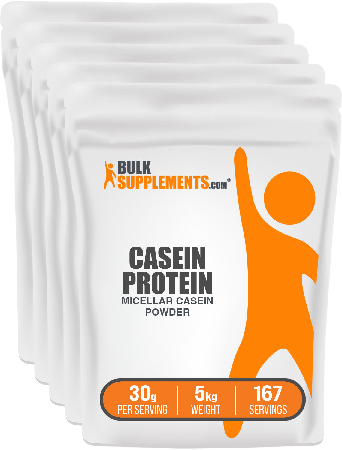 BulkSupplements.com Casein Protein Powder 5kg bag image