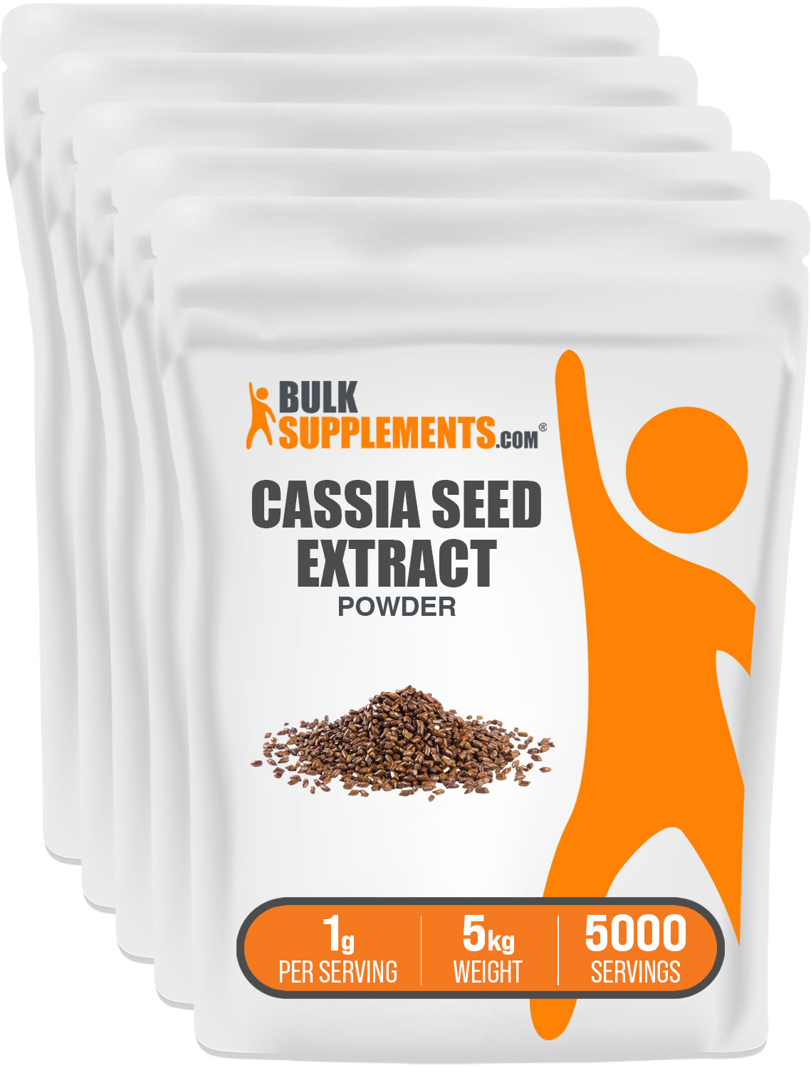BulkSupplements.com Cassia Seed Extract Powder 5kg bag image