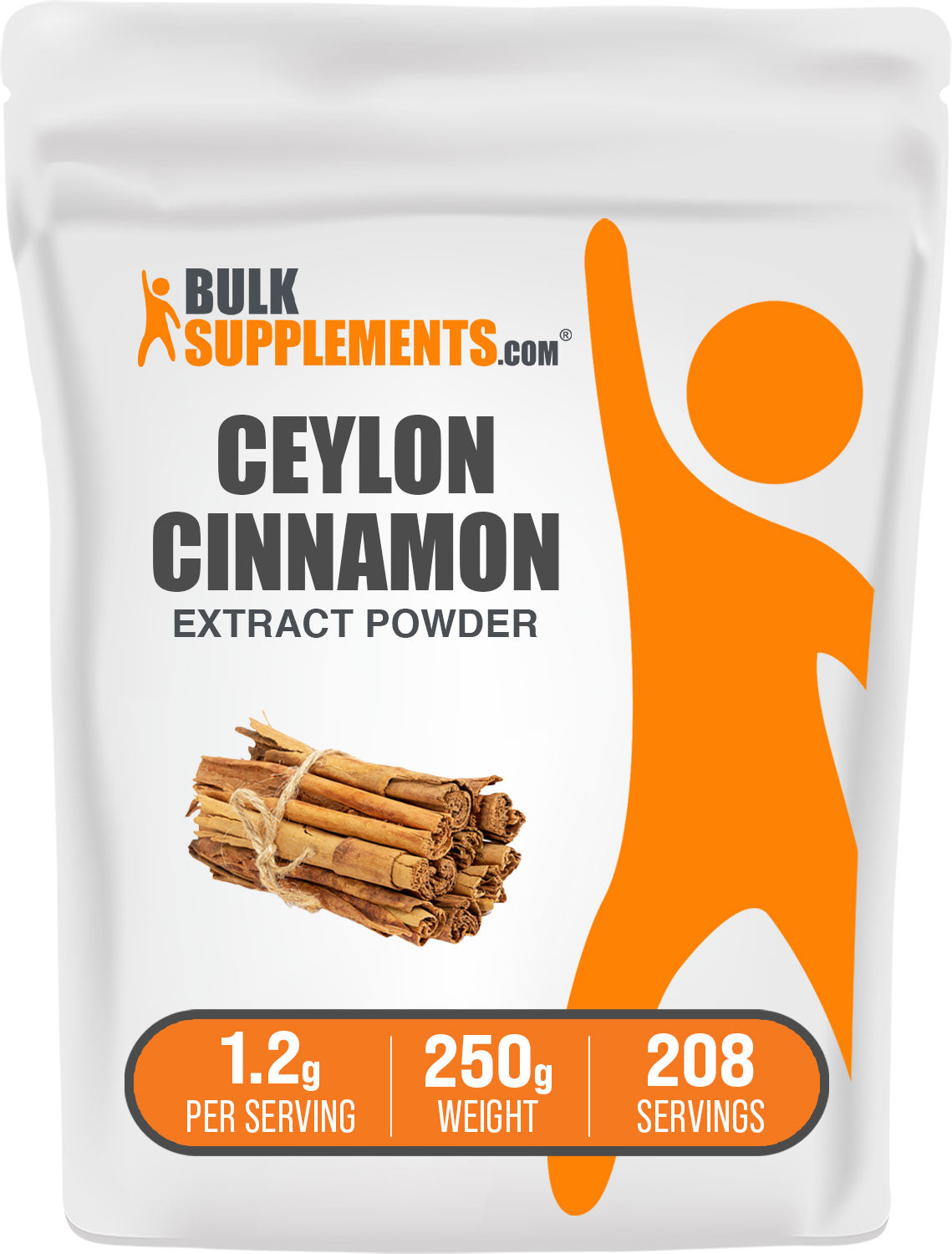 BulkSupplements.com Cinnamon Bark Extract Powder 250g bag image