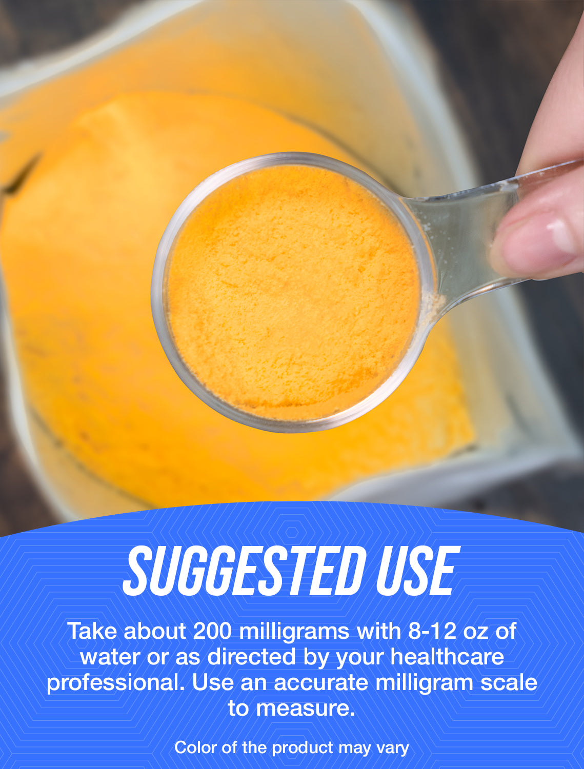 Coenzyme Q10 (CoQ10) powder suggested use image