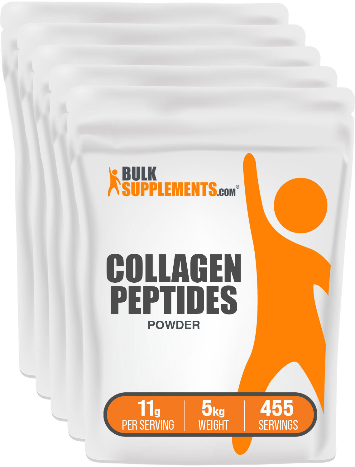 BulkSupplements.com Collagen Peptides Powder 5kg bag image