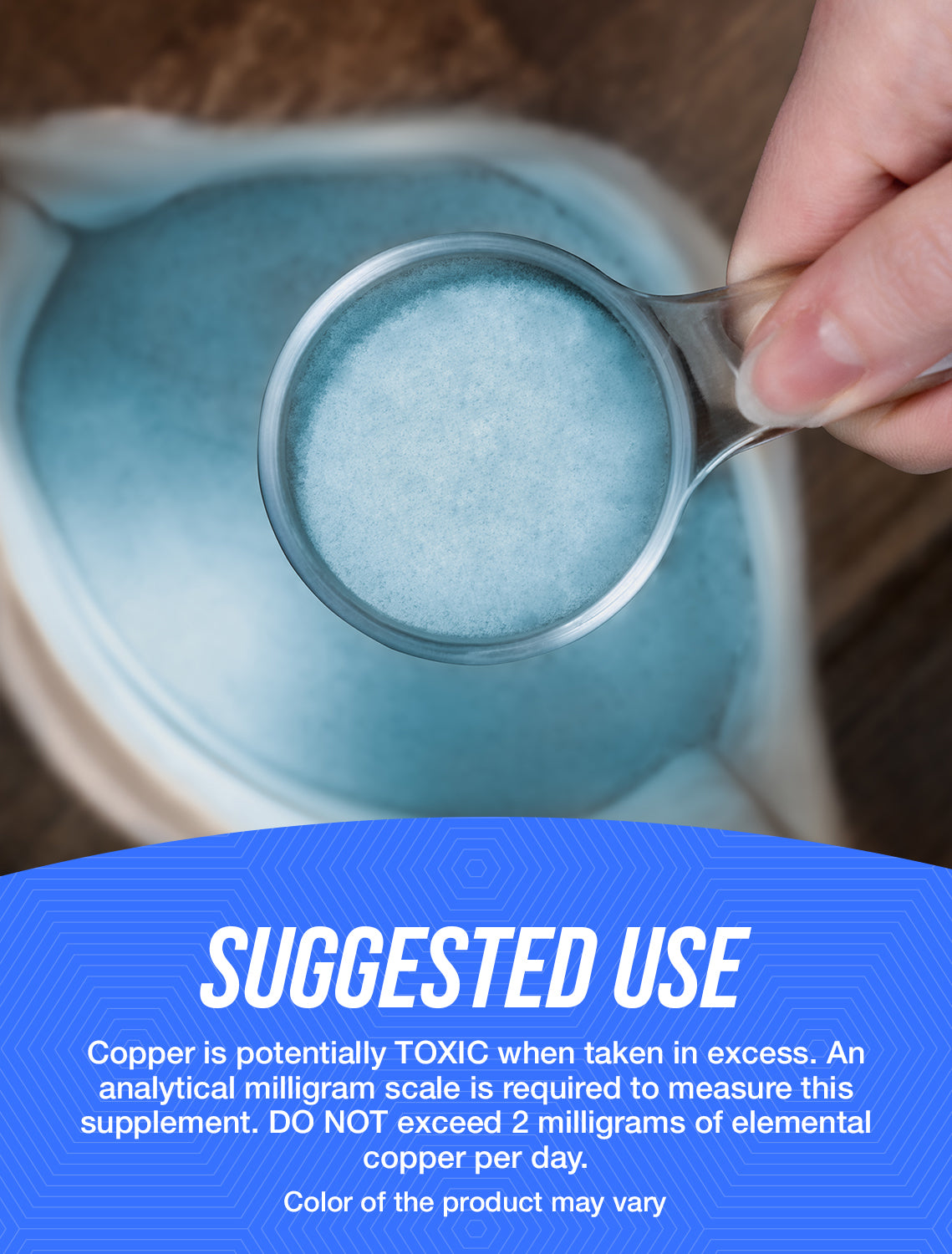 Copper gluconate powder suggested use image