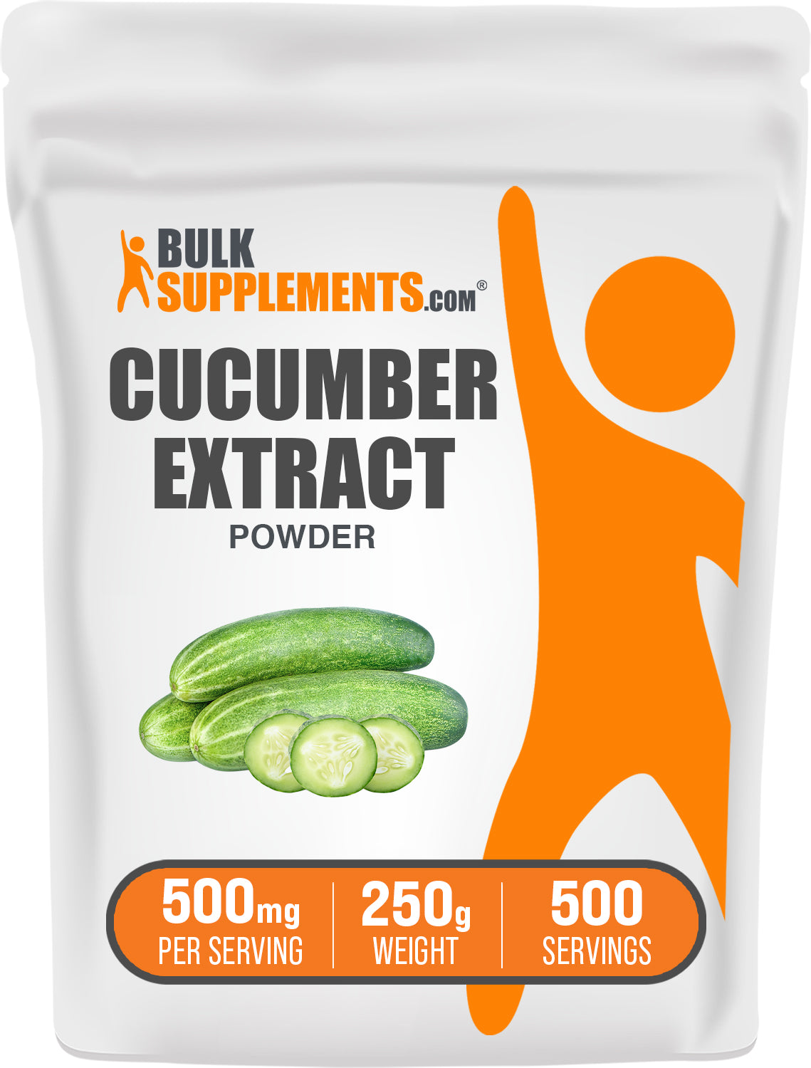 BulkSupplements.com Cucumber Extract Powder 250g bag image