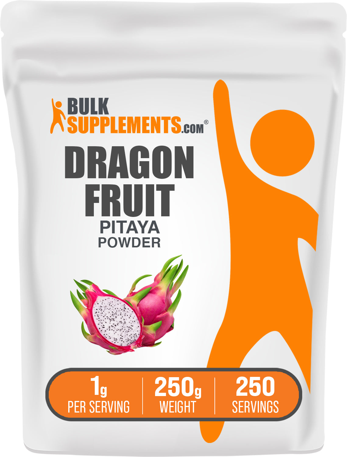 BulkSupplements.com Dragon Fruit Extract Powder 250g bag image
