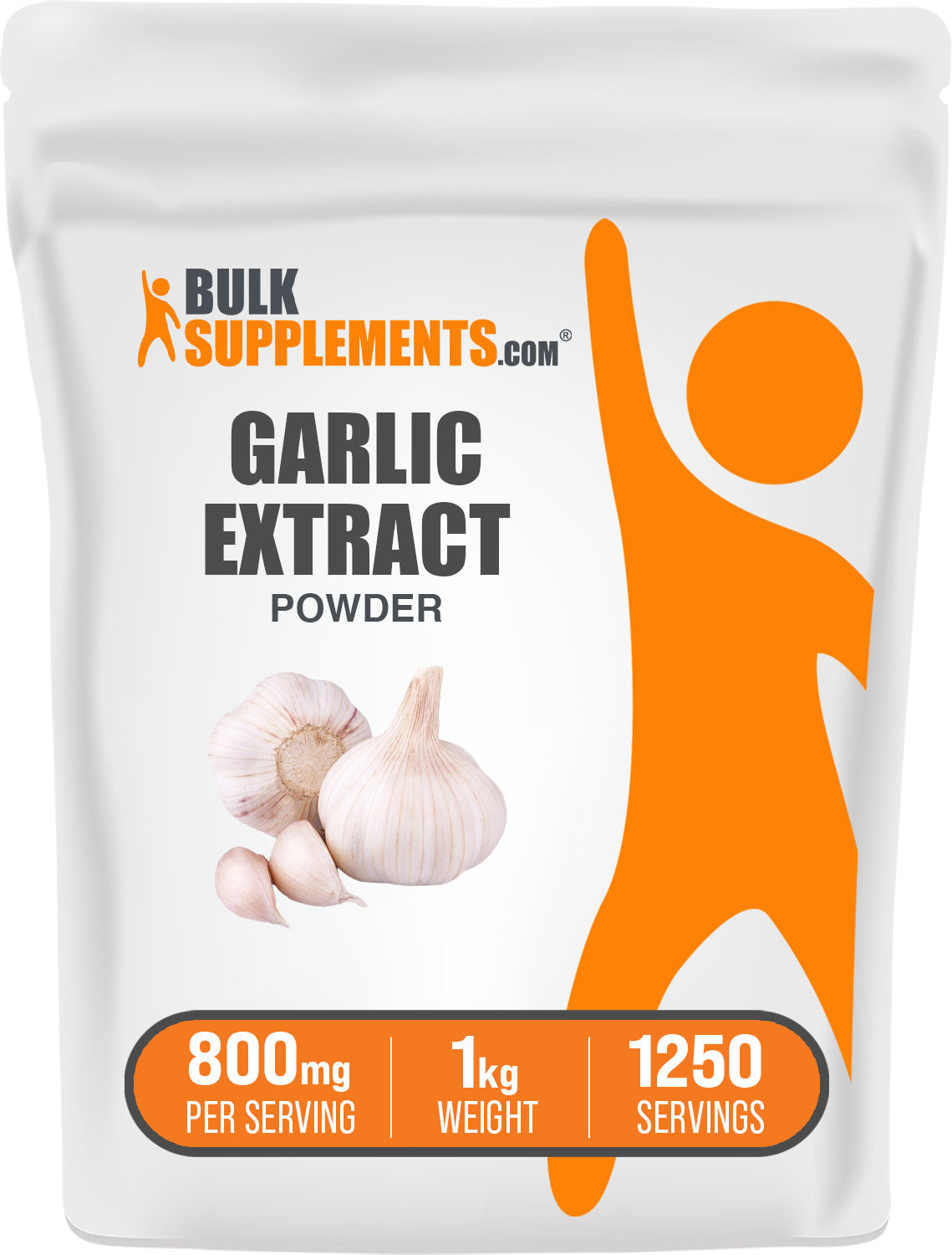BulkSupplements.com Garlic Extract Powder 1kg bag image