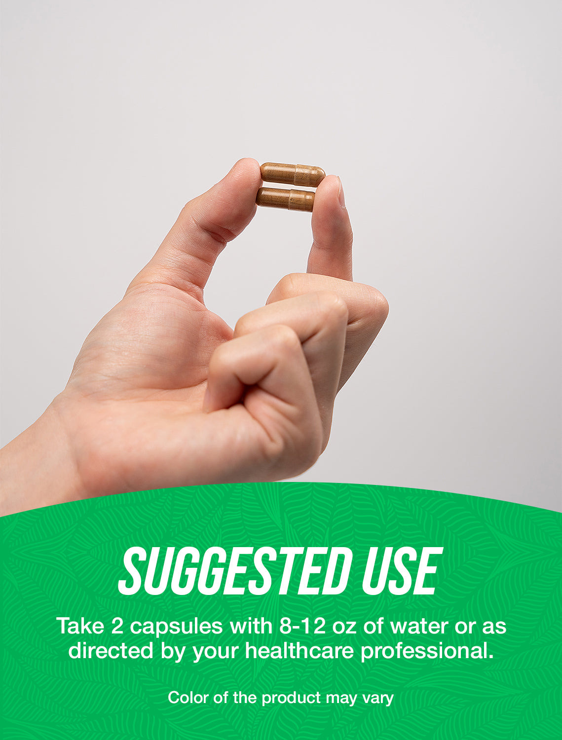 BulkSupplements.com Horny Goat Weed capsules suggested use image