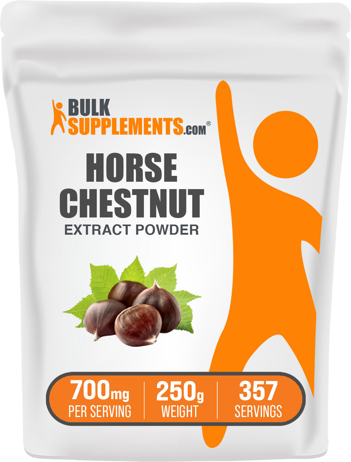 BulkSupplements.com Horse Chestnut Extract Powder 250g bag image