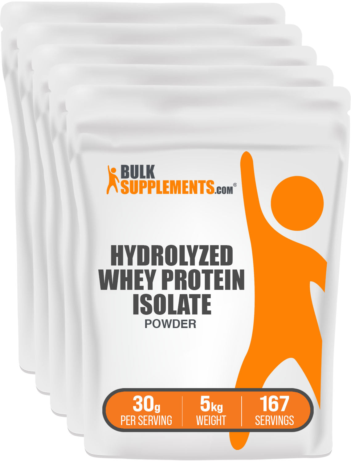 BulkSupplements.com Hydrolyzed Whey Protein Isolate Powder 5kg bag image