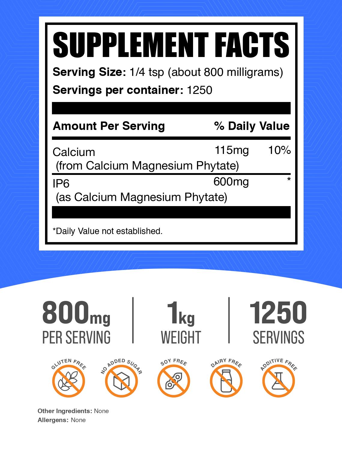 IP6 powder label 1kg