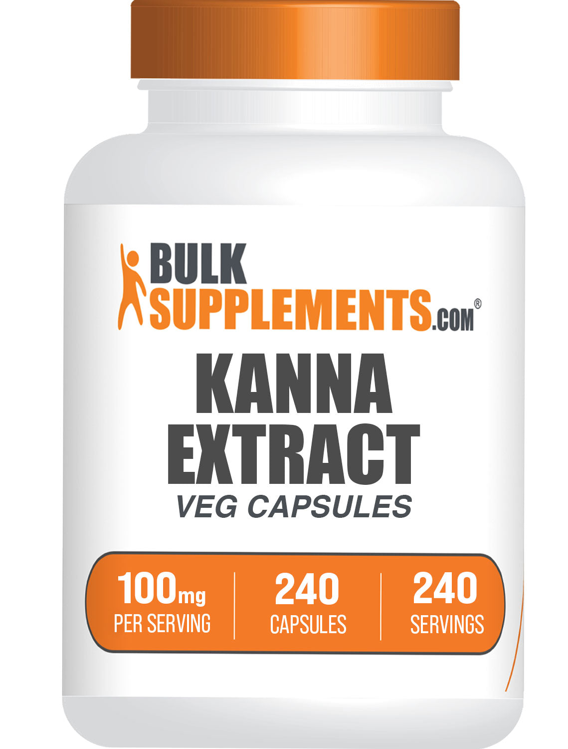 BulkSupplements.com Kanna Extract 240 capsules bottle image