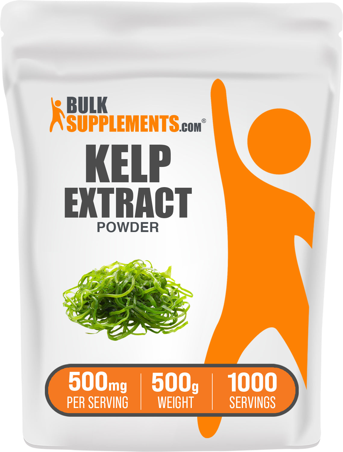 BulkSupplements.com Kelp Extract Powder 500g bag image