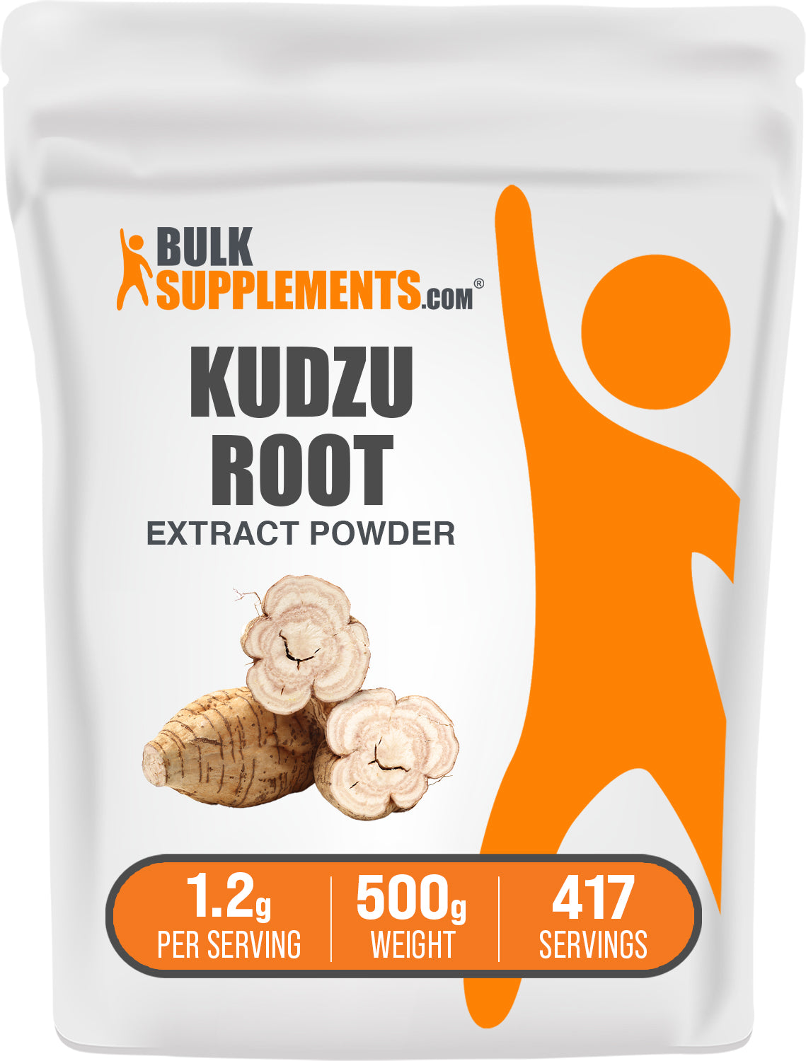BulkSupplements.com Kudzu Root Extract Powder 500g bag image