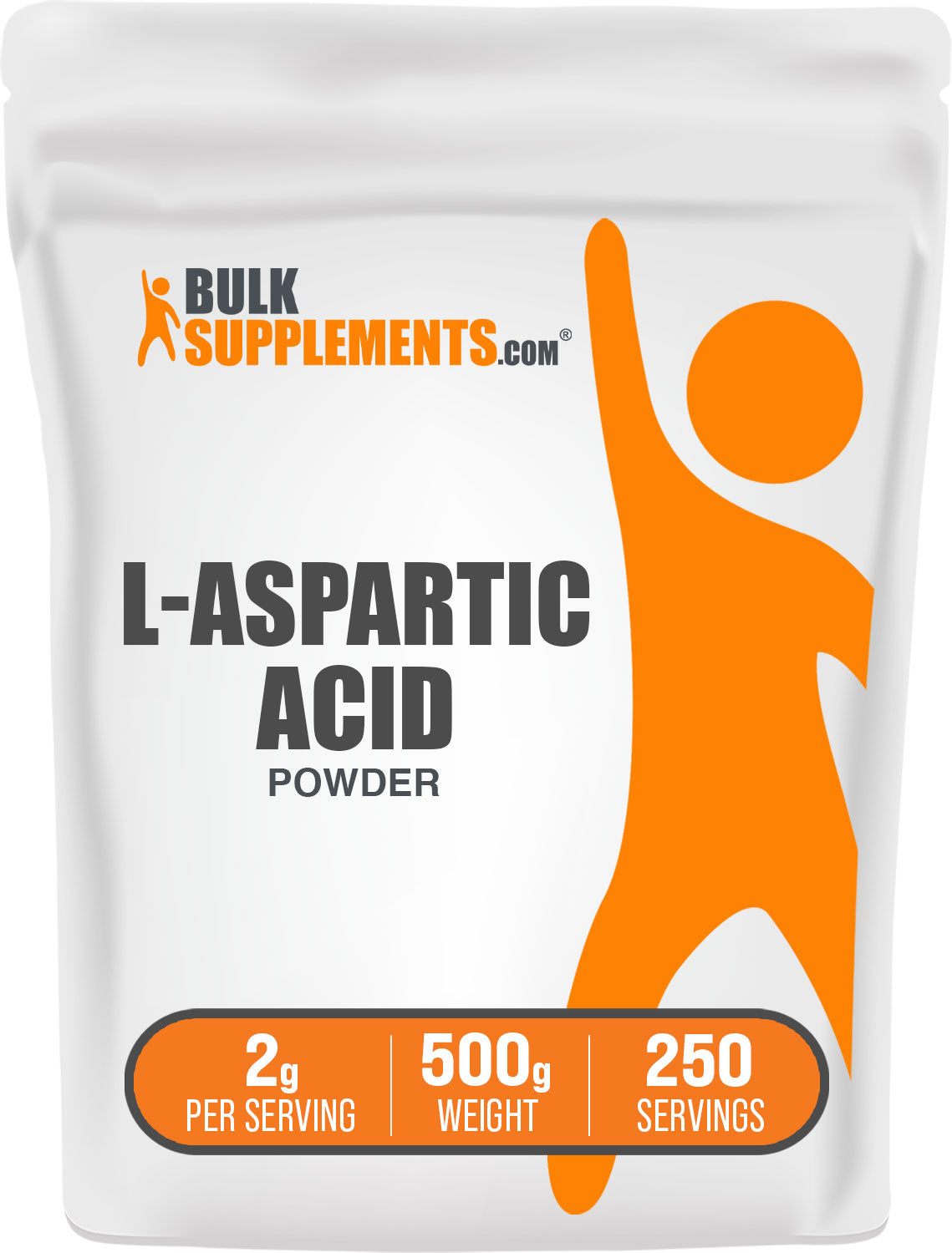 BulkSupplements.com L-Aspartic Acid Powder 500g bag image