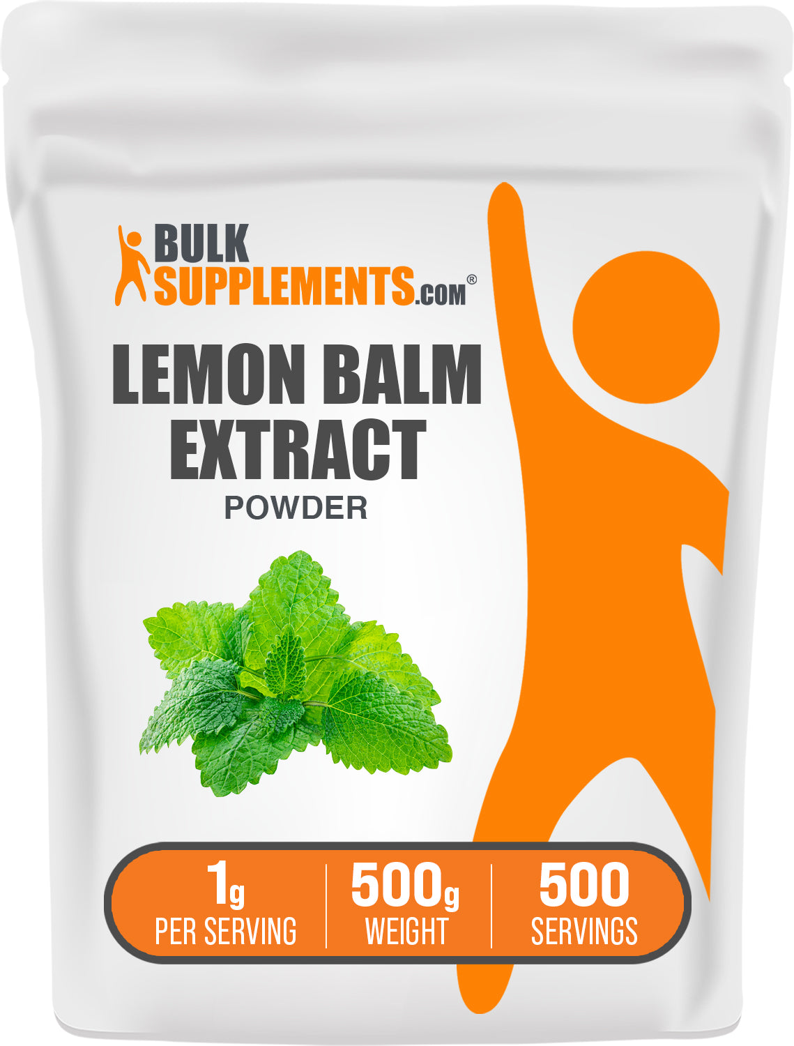 BulkSupplements.com Lemon Balm Extract Powder 500g bag image