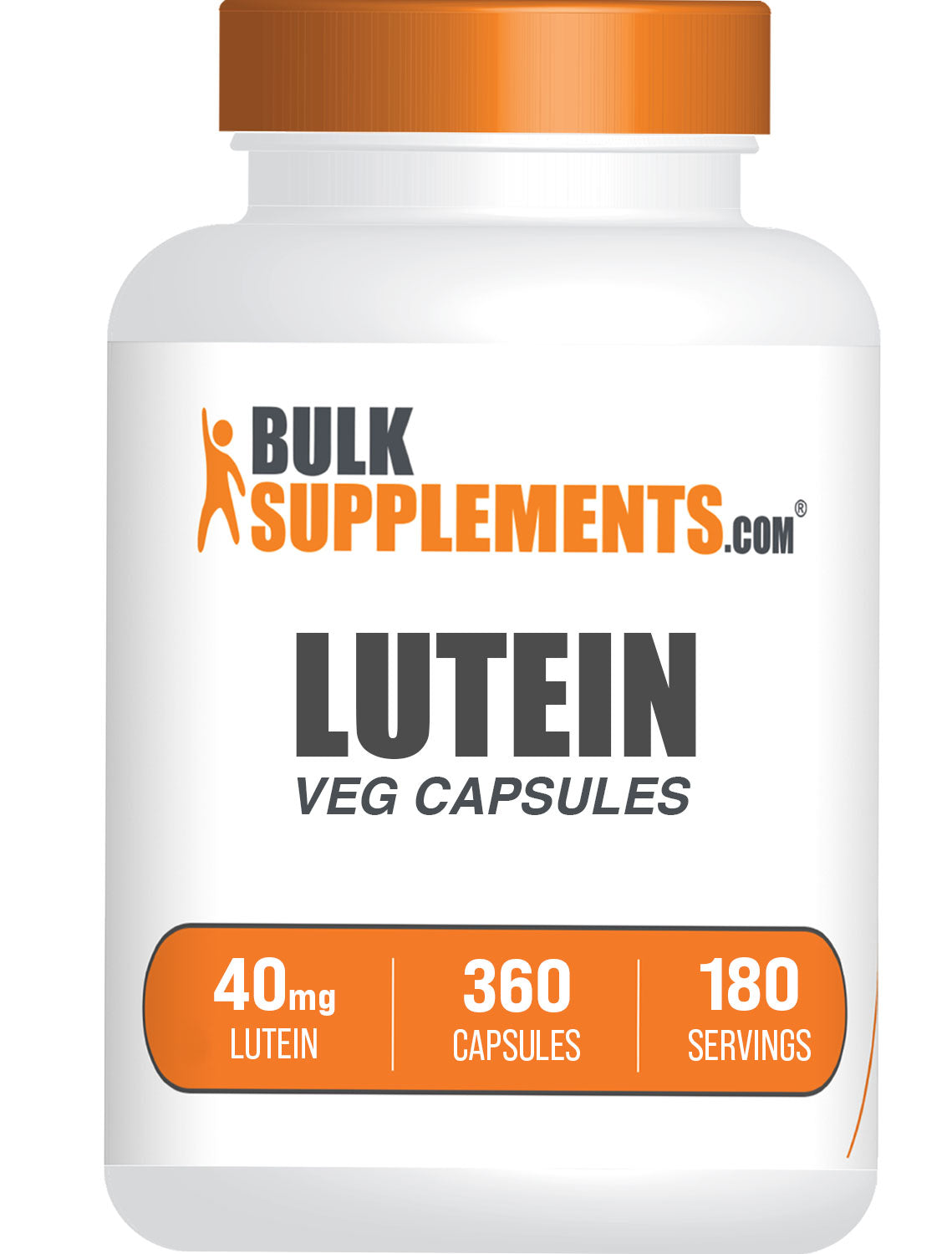 BulkSupplements.com Lutein 40mg 360 capsules bottle image