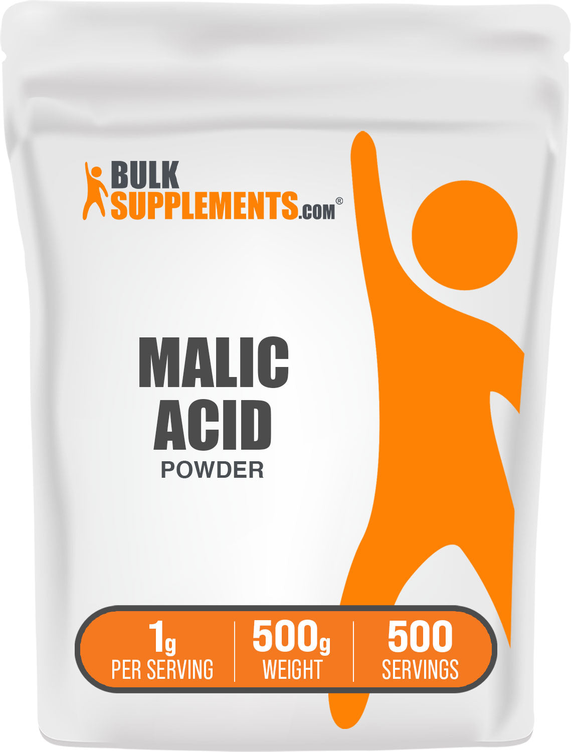 BulkSupplements.com Malic Acid Powder 500g bag image