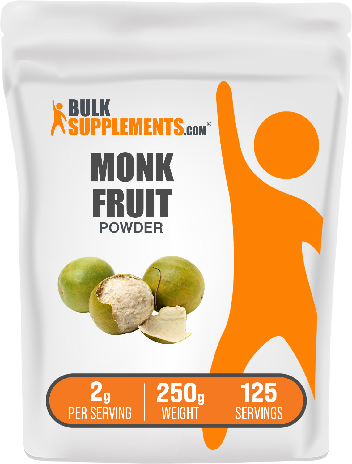 BulkSupplements.com Monk Fruit Powder 250g bag image