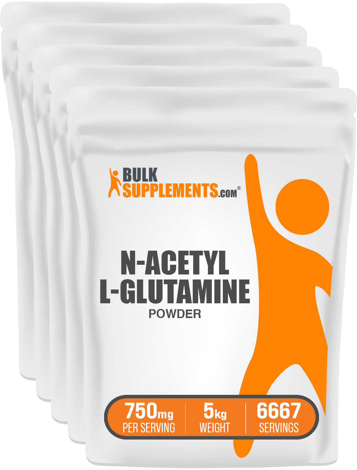 BulkSupplements.com N-Acetyl L-Glutamine Powder 5kg bag image