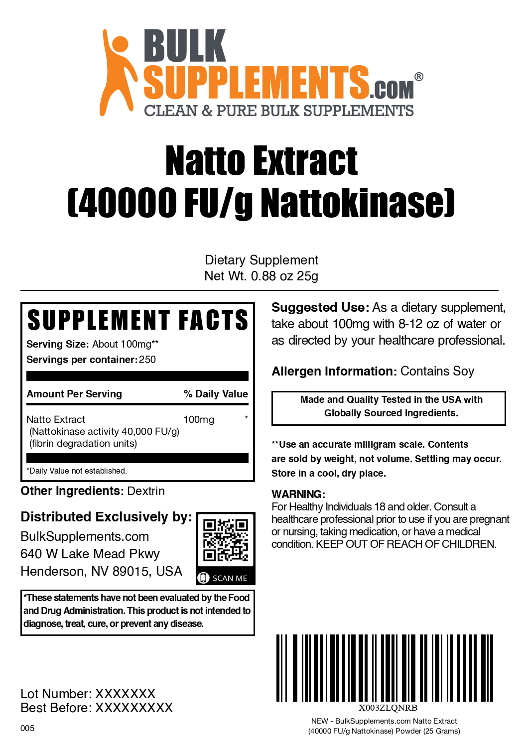 Nattokinase 4000 FU Powder