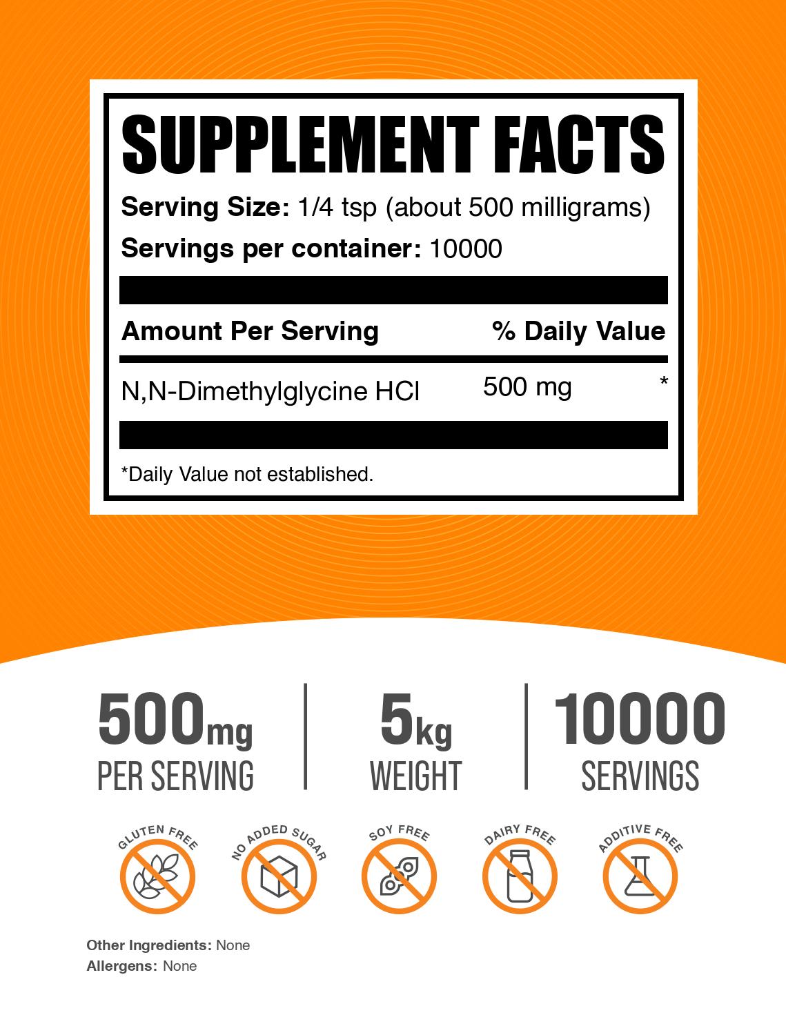 DMG HCl powder label 5kg
