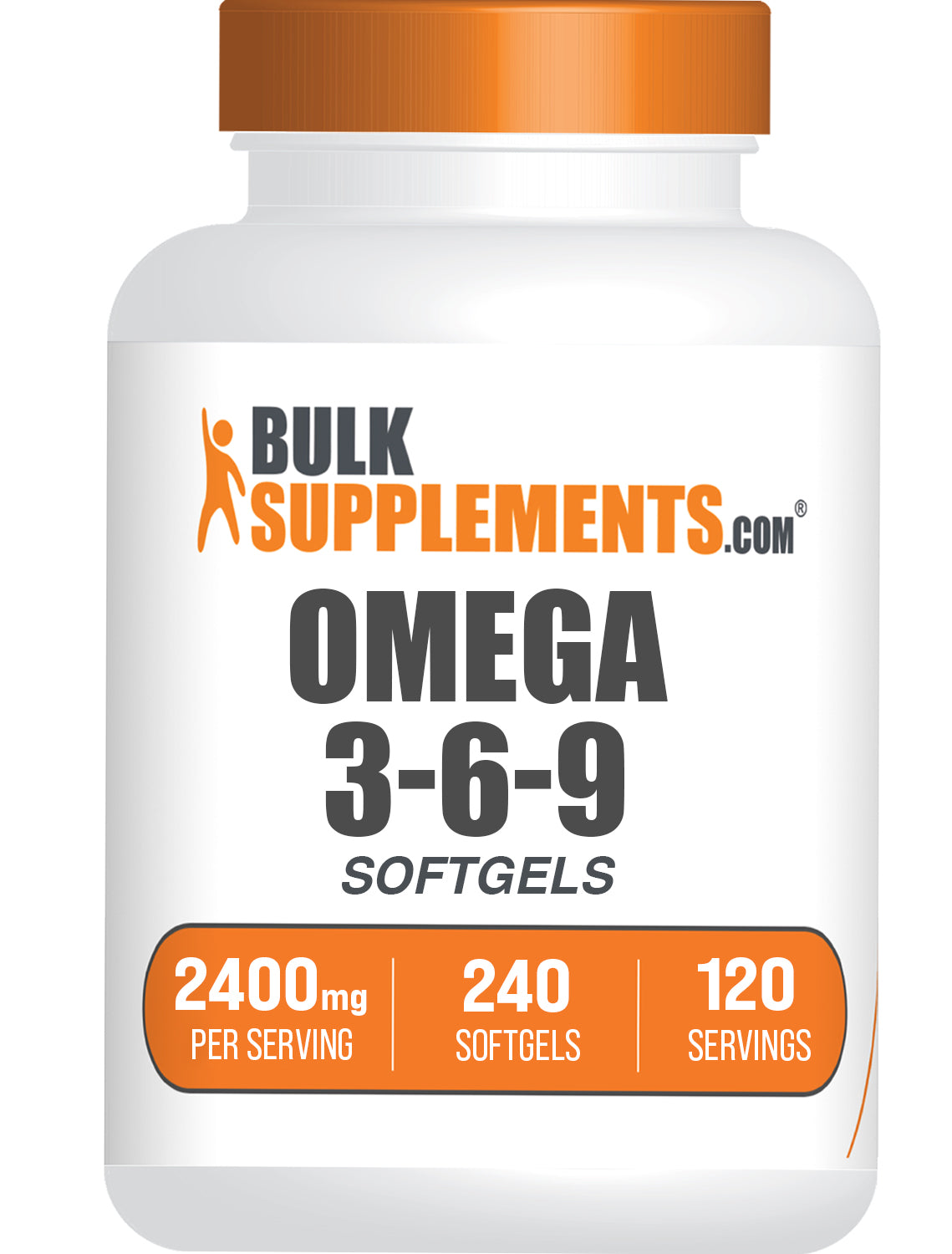 BulkSupplements.com Omega 3-6-9 240 softgels bottle image