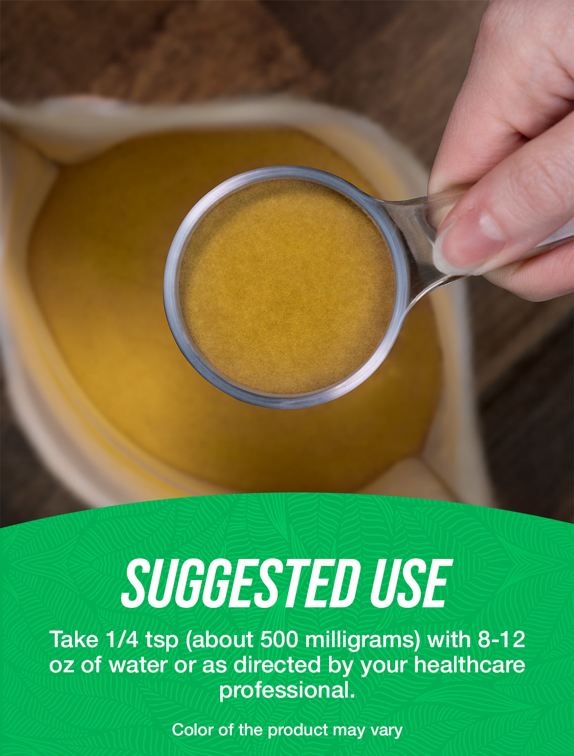 Organic bamboo powder suggested use image