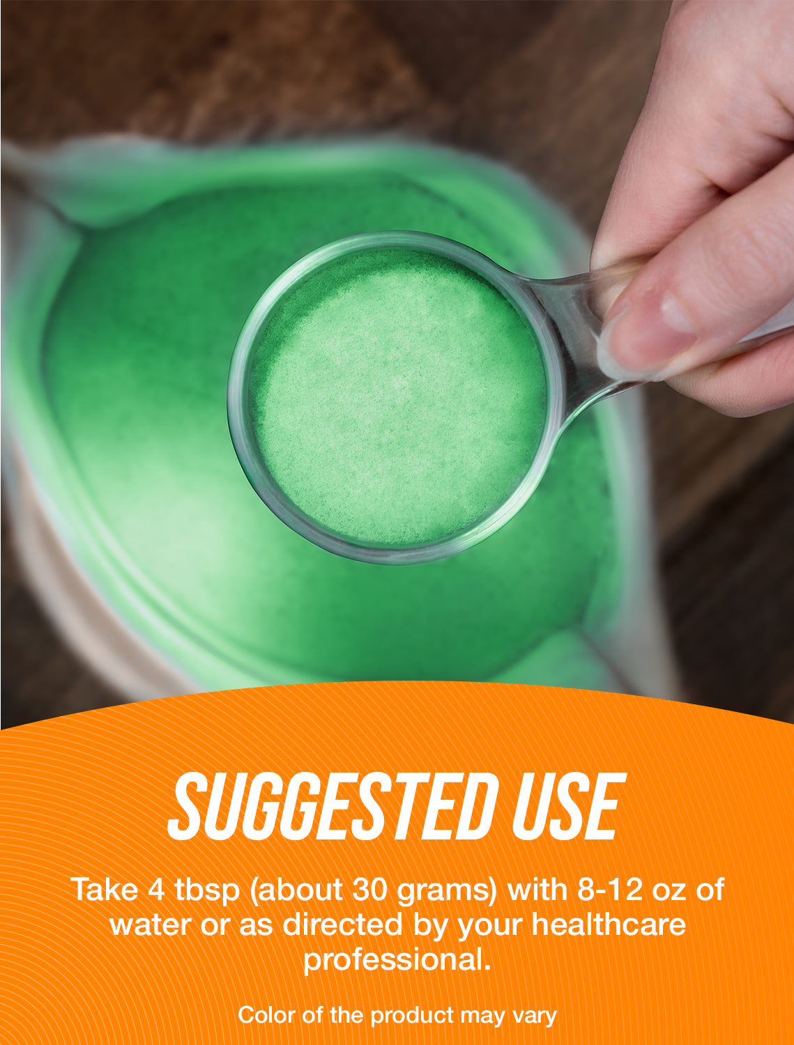 Organic hemp seed protein powder suggested use image