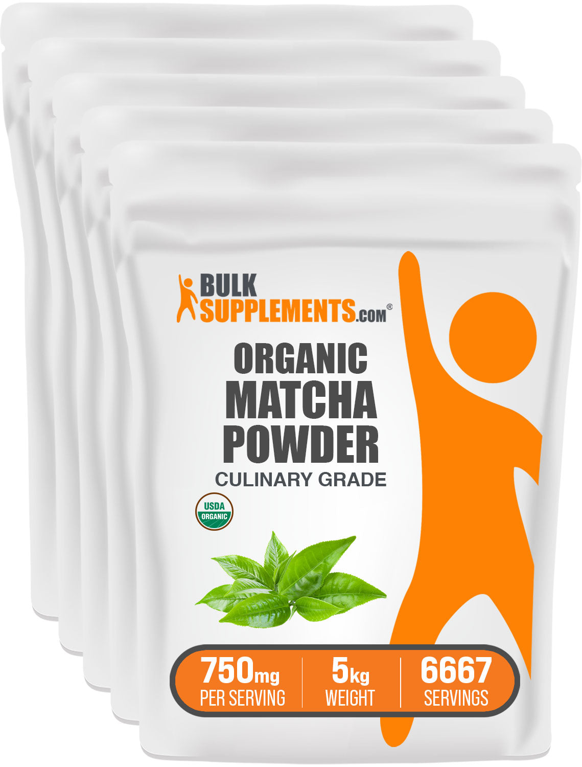 BulkSupplements.com Organic Matcha Powder 5kg bag image