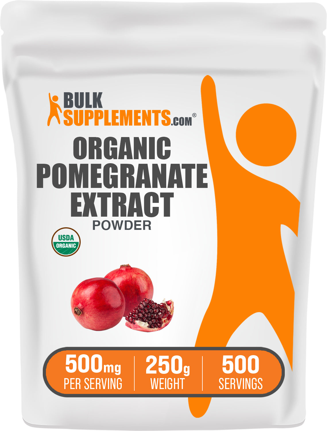 BulkSupplements.com Organic Pomegranate Extract Powder 250g bag image