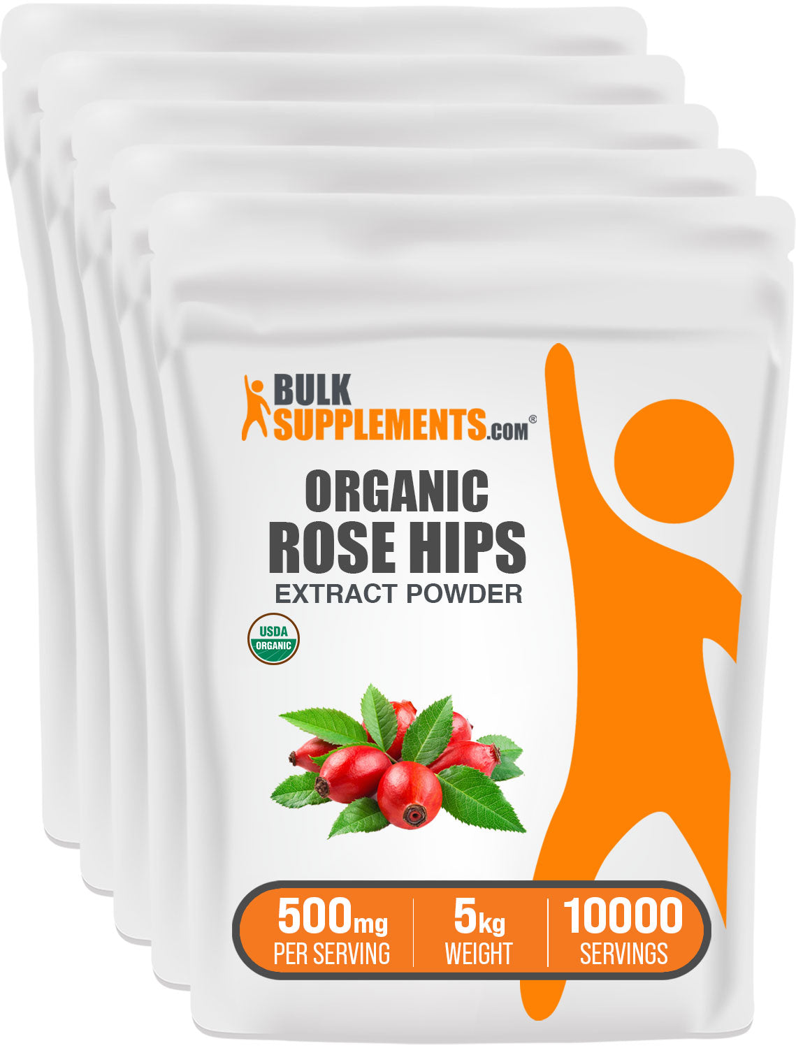 BulkSupplements.com Organic Rosehip Extract Powder 5kg bag image