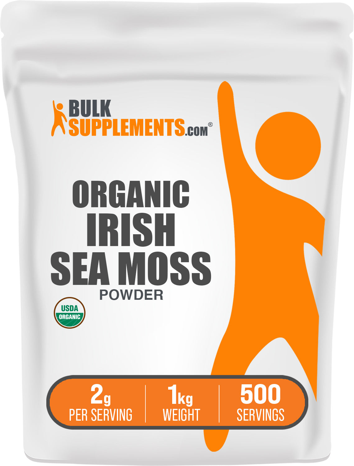 BulkSupplements.com Organic Irish Sea Moss Powder 1kg bag image