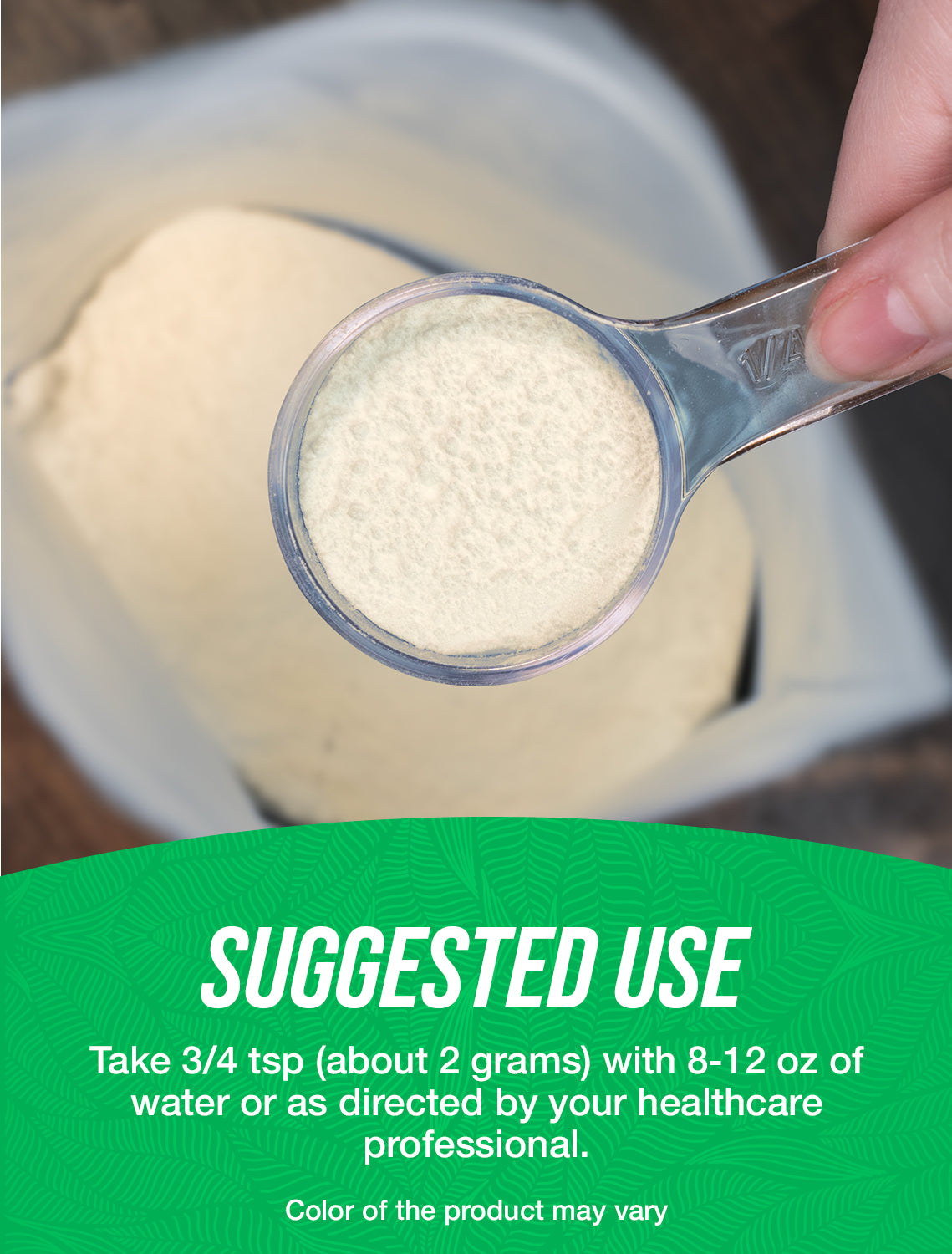 Organic sea moss powder suggested use image