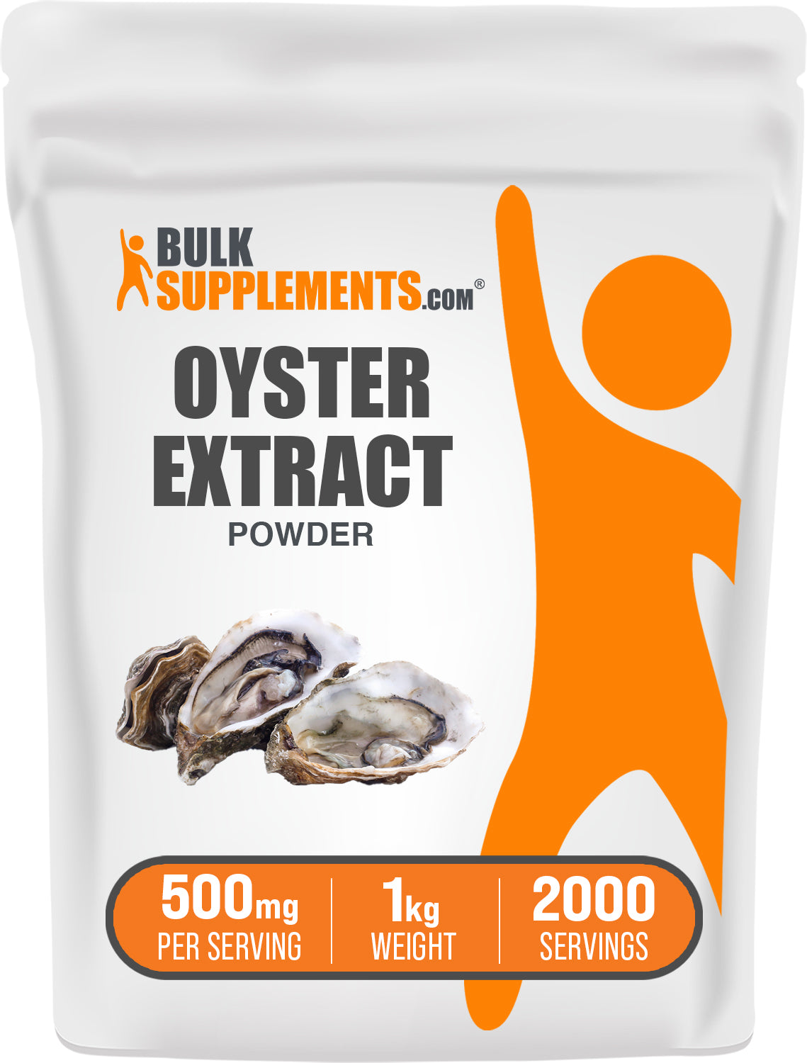BulkSupplements.com Oyster Extract Powder 1kg bag image