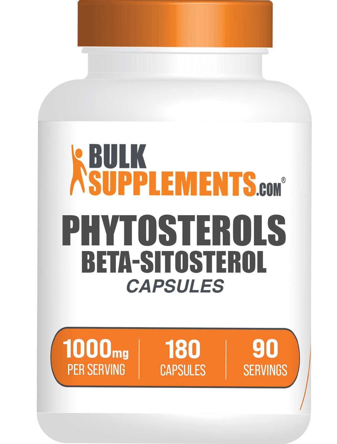 BulkSupplements.com Phytosterols Capsules 180 ct bottle image