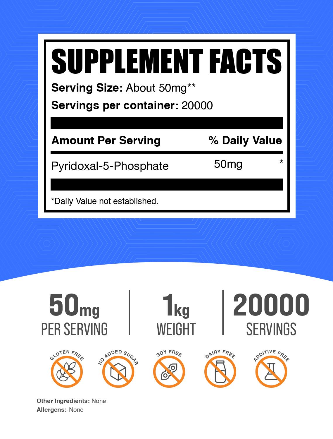 P5P powder label 1kg