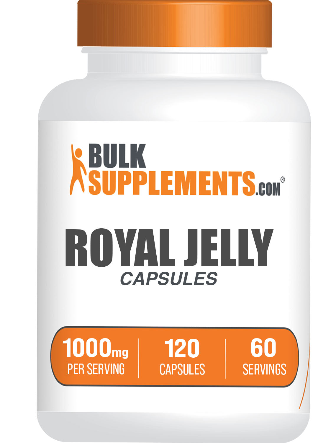 BulkSupplements.com Royal Jelly 120 capsules bottle image