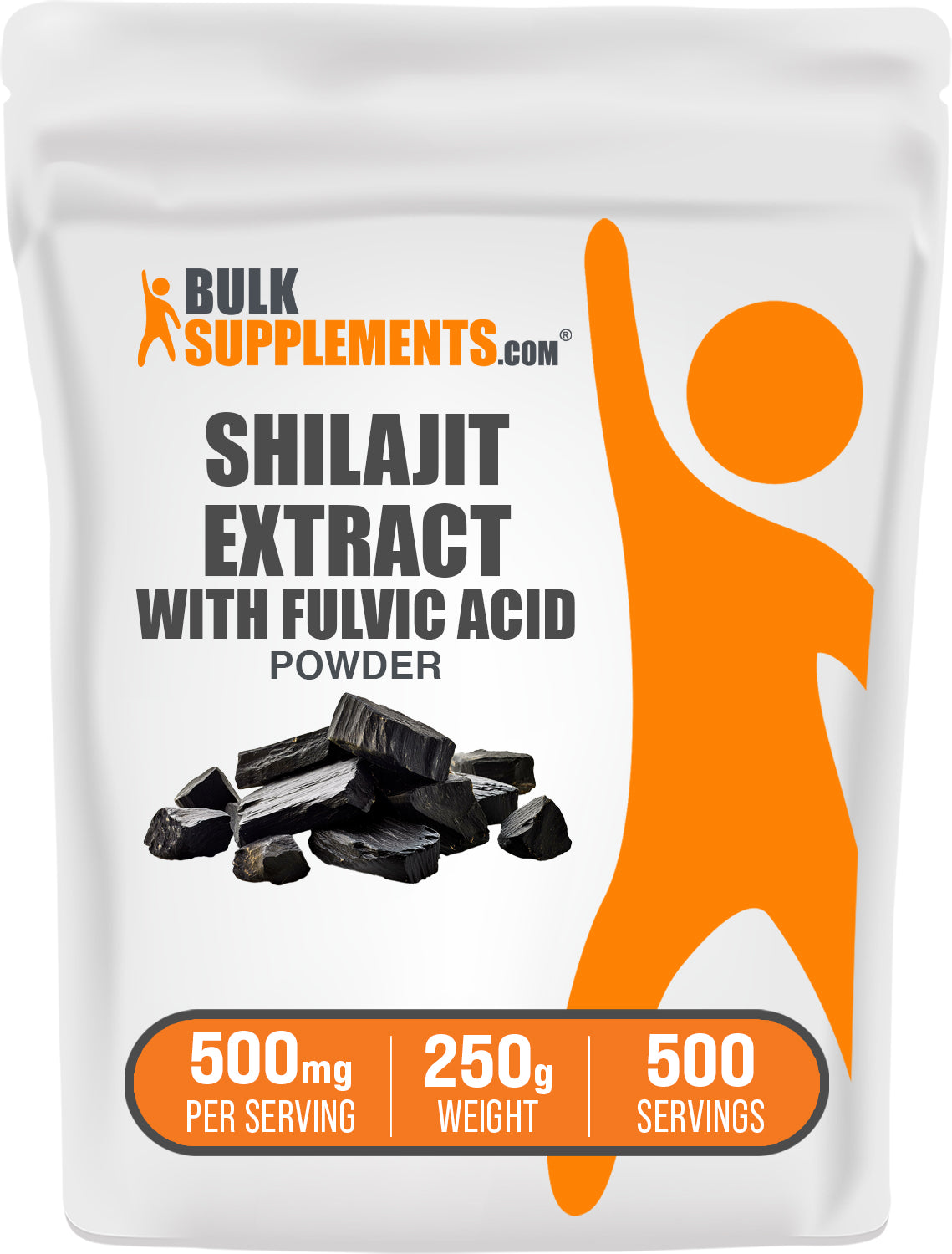 BulkSupplements.com Shilajit Extract Powder 250g bag image