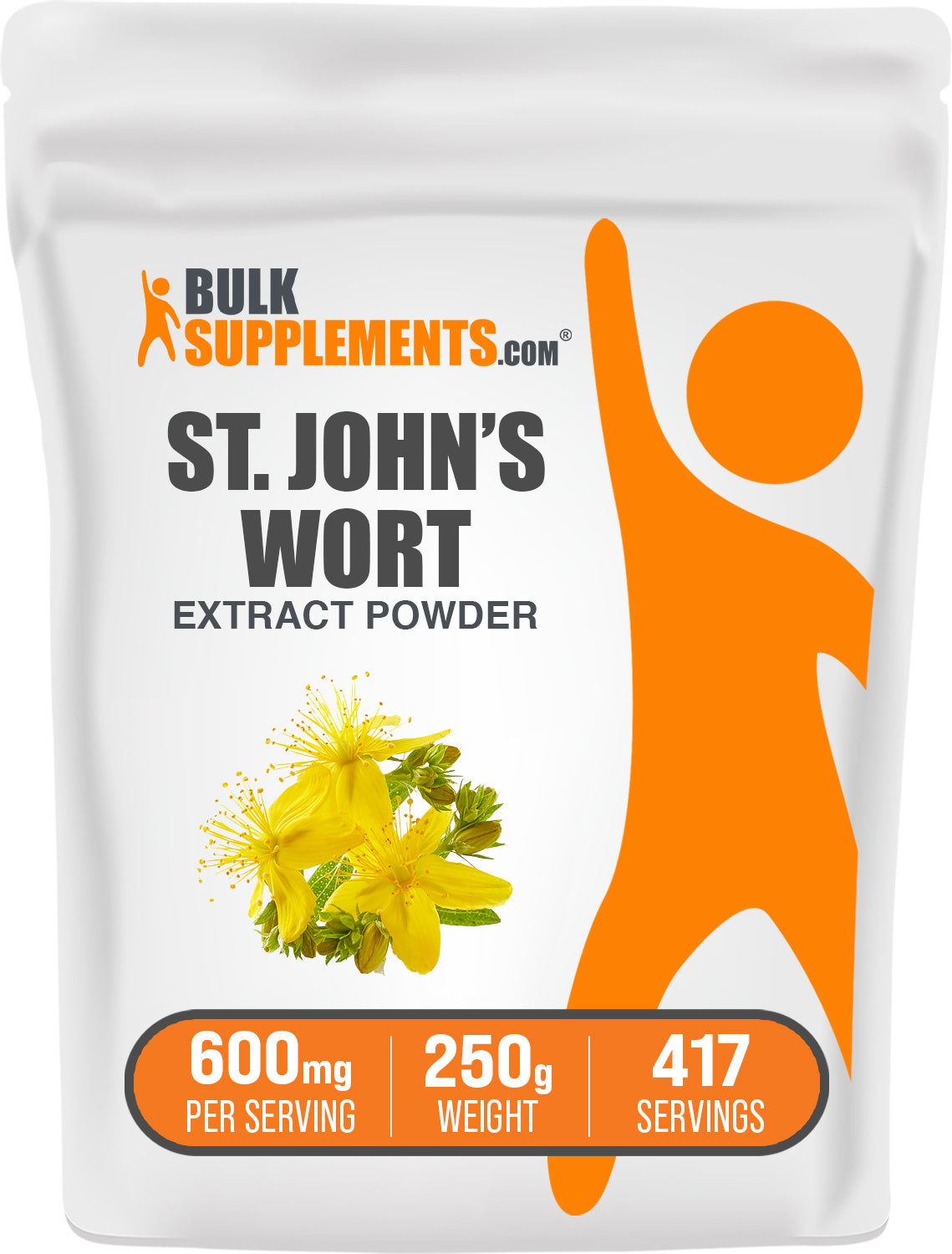 BulkSupplements.com St. John's Wort Extract Powder 250g bag image