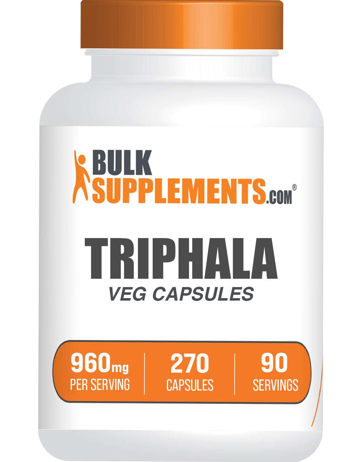 BulkSupplements.com Triphala Capsules 270 ct bottle image